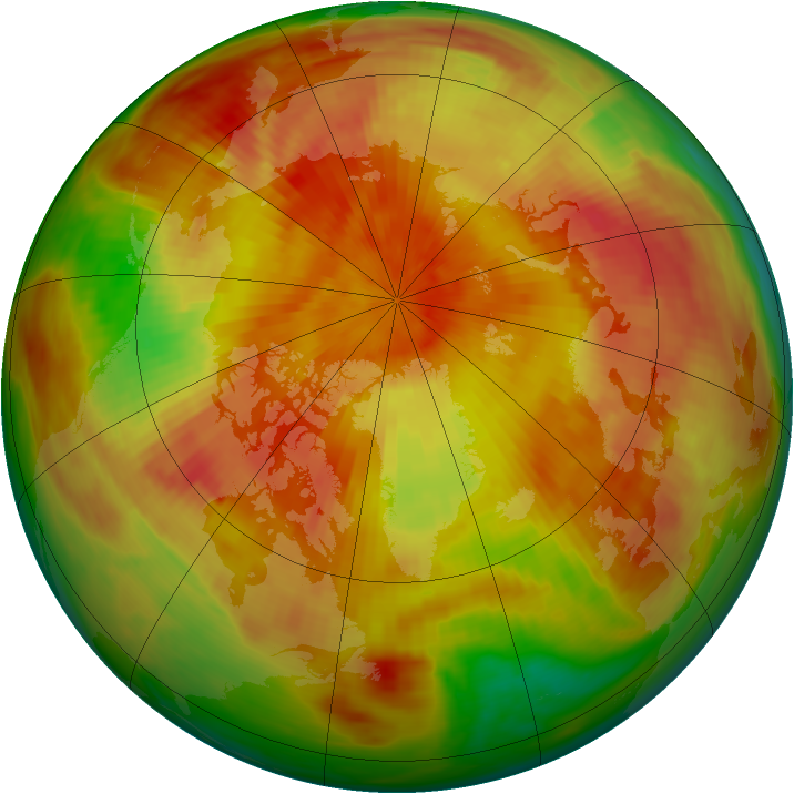 Arctic ozone map for 24 April 1979